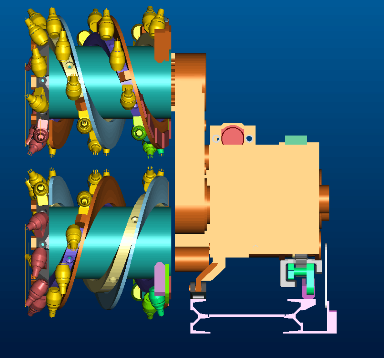 3D design dual drum longwall mining shearer HOT